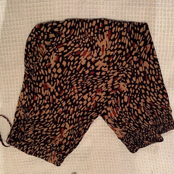 Animal print high waist elastic pants, size L - Picture 3 of 6